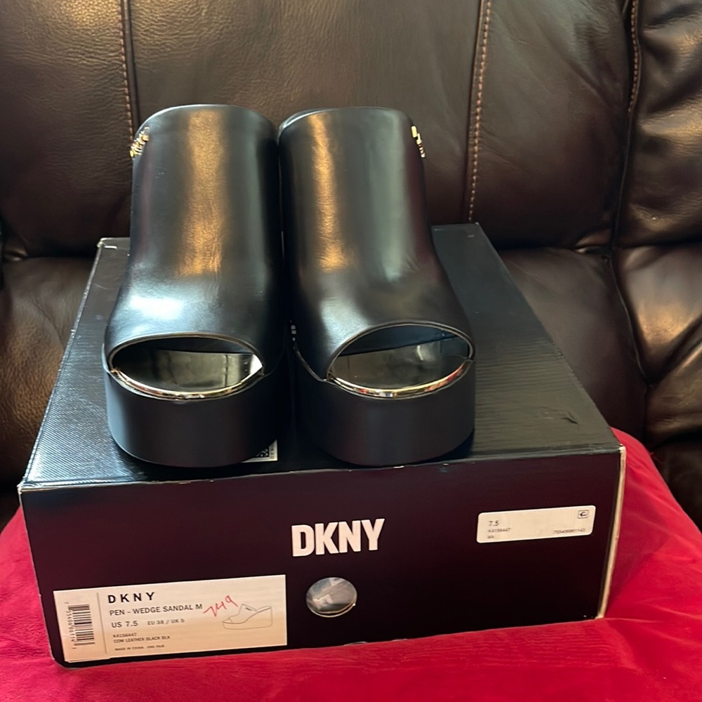 Brand new DKNY wedge shoes